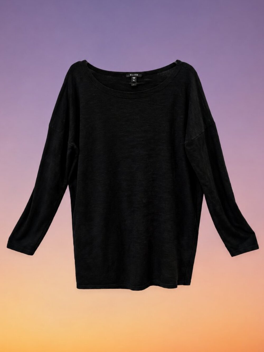 Cyrus Simple Black Long Sleeve Knit Pullover Sweater - XL